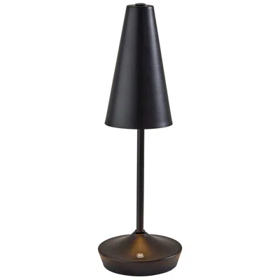 Adesso Flynn Cordless Led Table Lamp- Black