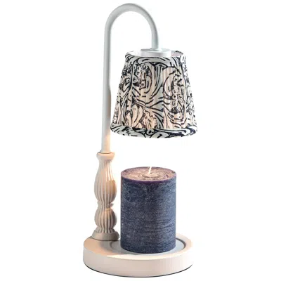 Adesso Gabby Candle Warmer Lamp In White