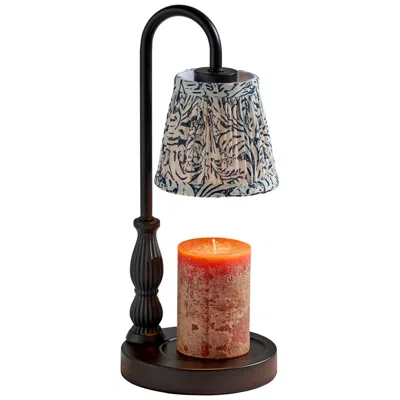 Adesso Gabby Candle Warmer Lamp In Black