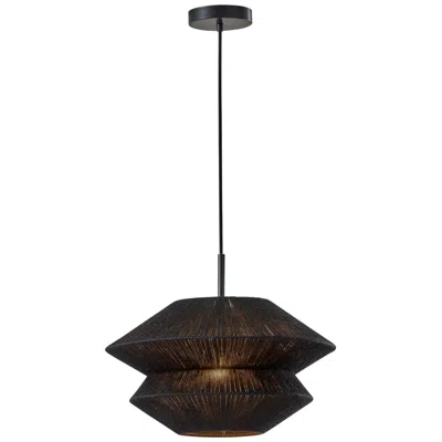 Adesso Gardner Pendant - Black In Brown