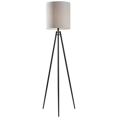 Adesso Glenwood 69" High Black Metal Modern Tripod Floor Lamp