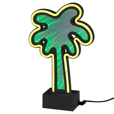 Adesso Infinity 10 1/2" High Neon Palm Tree Led Accent Table Lamp