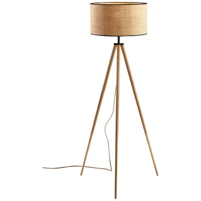 Adesso Jackson 60 1/2" High Modern Natural Wood Tripod Floor Lamp