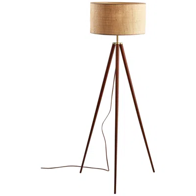 Adesso Jackson 60 1/2" High Modern Walnut Wood Tripod Floor Lamp