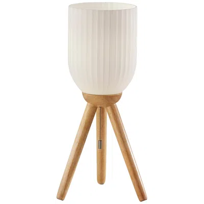 Adesso Kinsley Natural Wood Tripod Accent Table Lamp