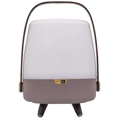 Adesso Kooduu Lite Up Play Mini- Earth Lamp, Sound By Jbl In Gray