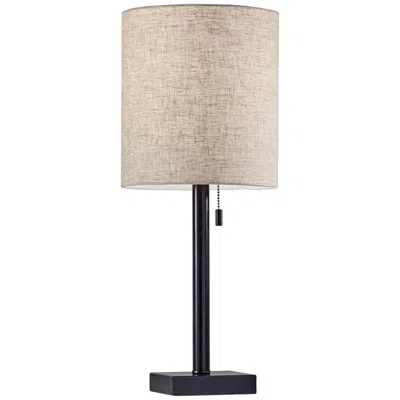 Adesso Liam Dark Bronze Accent Table Lamp