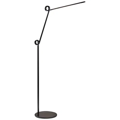 Adesso Lighting Adjustable Height Knot Black Metal Led Floor Lamp