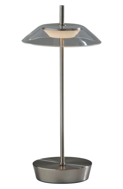 Adesso Lighting Ako Led Cordless Table Lamp In Gray