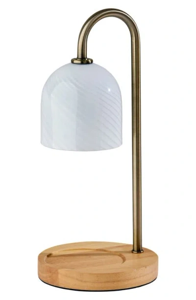 Adesso Lighting Alcott Candle Warmer Lamp In Gold