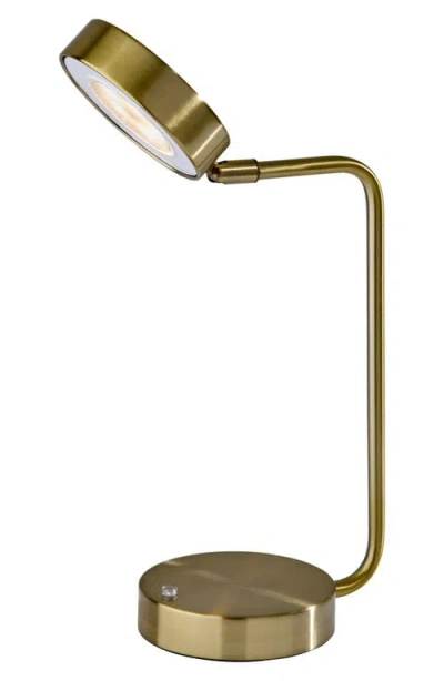 Adesso Lighting Amari Cordless Led Desk Lamp In Gold