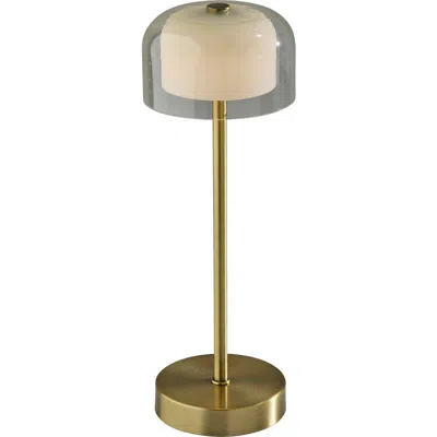 Adesso Lighting Benji Cordless Led Lamp In Antique Brass
