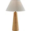 Adesso Lighting Brayden Tapered Table Lamp In Natural Wood