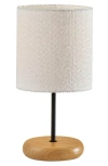 Adesso Lighting Brielle Table Lamp In Natural Wood/black