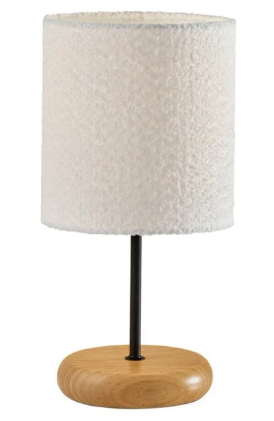 Adesso Lighting Brielle Table Lamp In Natural Wood/black