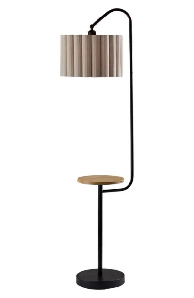Adesso Lighting Caldwell Shelf Floor Lamp In Black