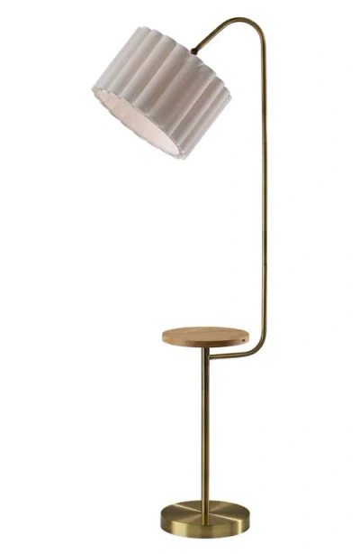 Adesso Lighting Caldwell Shelf Floor Lamp In White
