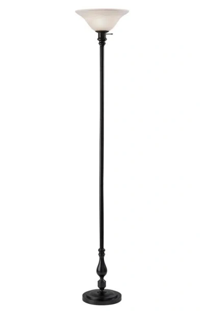 Adesso Lighting Claret Torchiere Lamp In Black