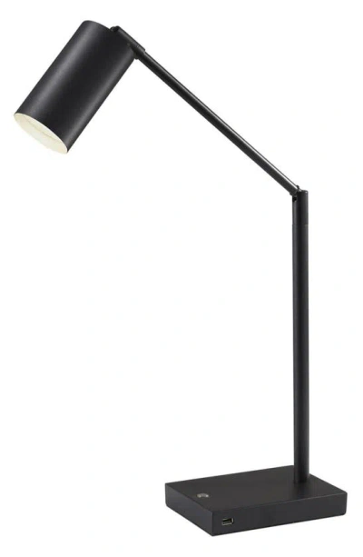Adesso Lighting Colby Led Desk Lamp In Black Painted Metal