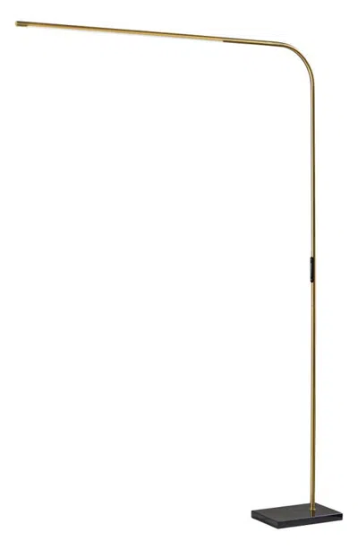 Adesso Lighting Cullen Led Arc Floor Lamp In Gold