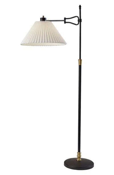 Adesso Lighting Elijah Swing Arm Floor Lamp In Black