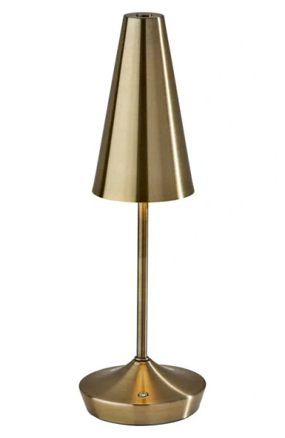 Adesso Lighting Flynn Cordless Led Table Lamp In Gold