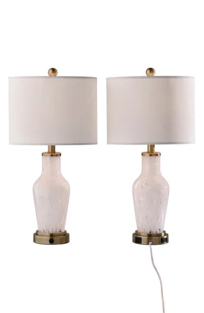 Adesso Lighting Grady Table Lamps In White