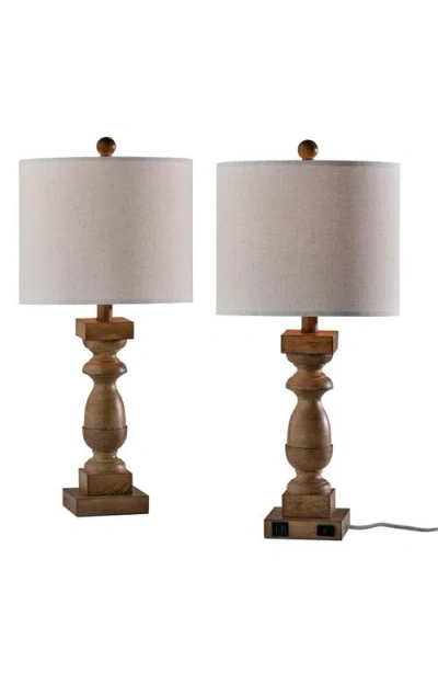 Adesso Lighting Jolene Set Of 2 Table Lamps In Brown
