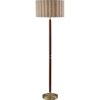 Adesso Lighting Laine Floor Lamp In Brown