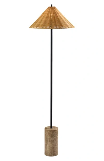 Adesso Lighting Rayne Floor Lamp In Brown