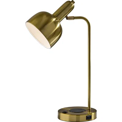 Adesso Lighting Rico Supercharger Desk Lamp In Gold
