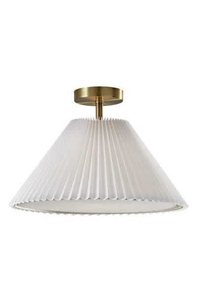 Adesso Lighting Scarlet Flush Mount In White