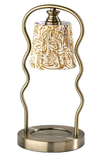 Adesso Lighting Twirl Candle Warmer Lamp In Gold
