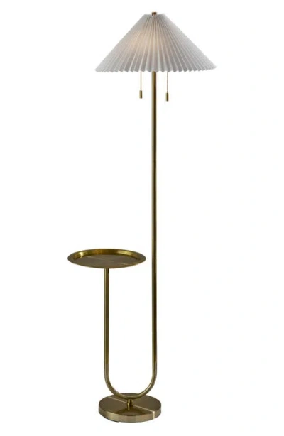Adesso Lighting Uma Shelf Floor Lamp In Gold