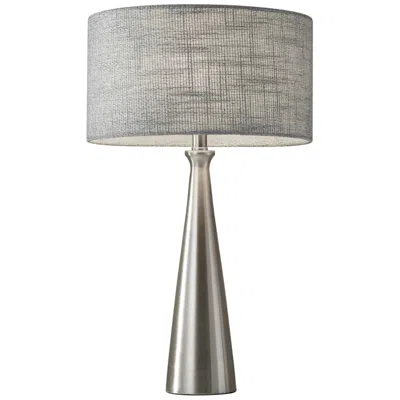 Adesso Linda 21 1/2" Brushed Steel Modern Accent Table Lamp