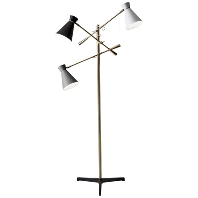 Adesso Lyle  3-arm Adjustable Modern Tripod Base Task Floor Lamp