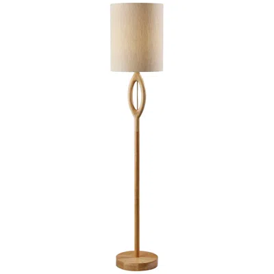Adesso Mayfair Natural Wood Floor Lamp