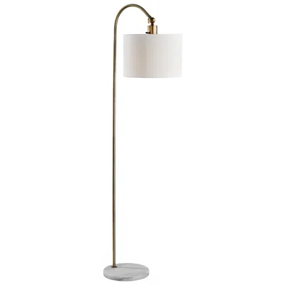 Adesso Meredith Floor Lamp - Antique Brass In Multi