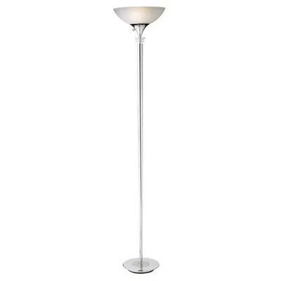 Adesso Metropolis 71 1/2" High Chrome Modern Torchiere Floor Lamp