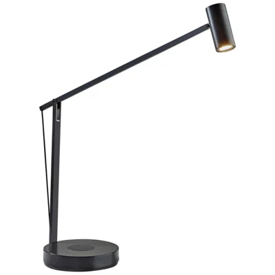 Adesso Newman Bronze Metal Touch Task Floor Lamp