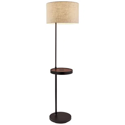 Adesso Oliver 63 1/2" Usb Tray Table Floor Lamp With Wireless Charger