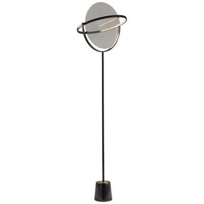 Adesso Orsa Black Metal Led Touch Floor Lamp