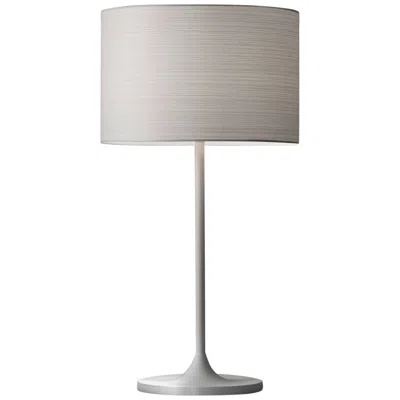 Adesso Oslo 22 1/2" Paper Shade And Matte White Modern Table Lamp