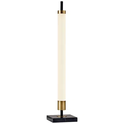 Adesso Piper 30" Black And Brass Led Accent Table Lamp