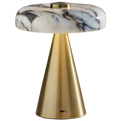 Adesso Randy Led Cordless Table Lamp- Antique Brass
