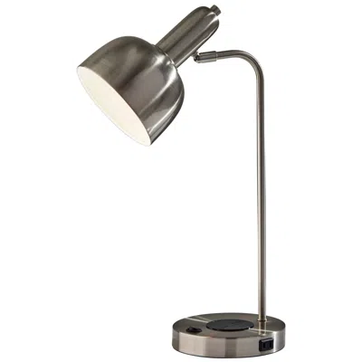 Adesso Rico Supercharger Desk Lamp- Steel