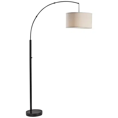Adesso Rockwell Black Arc Floor Lamp