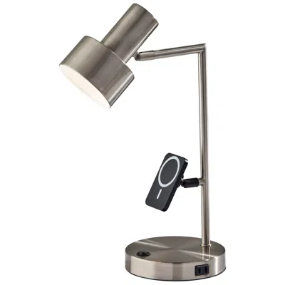 Adesso Rowe Supercharger Desk Lamp- Steel