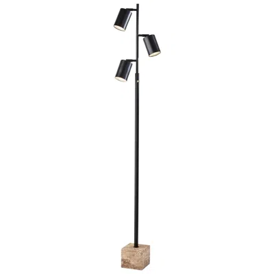 Adesso Rutherford Led Tree Lamp - Black In Animal Print