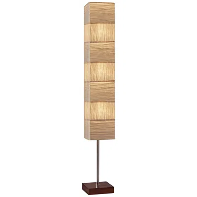 Adesso Sahara 72" Brushed Steel Tall Floorchiere Floor Lamp